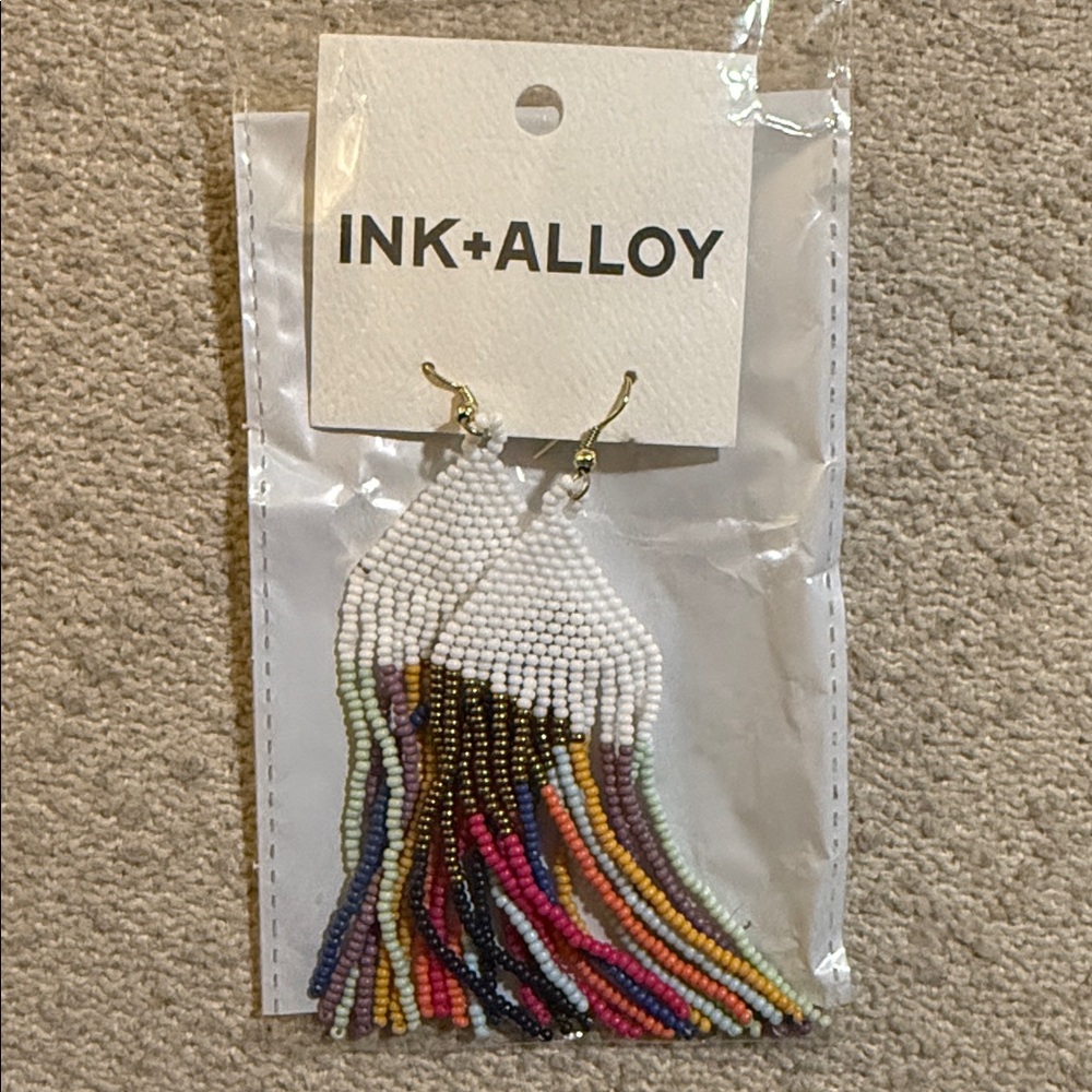 INK and ALLOY Multicolor Beaded Earrings